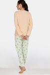 Zivame Tree Of Life Knit Cotton Pyjama Set - Yellow — thumbnail 3
